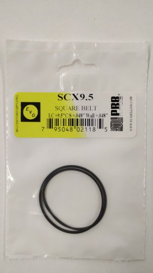SCX9.5 Square Belt 9.5\" IC, .048\" CS, .048\" Wall Thickness