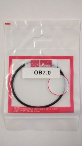 OB7.0 Round Rubber Belt 7.0" IC, .103" Cross Section