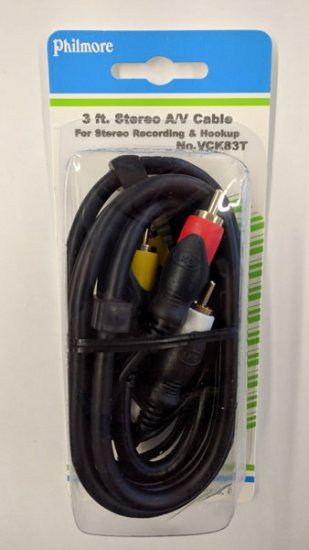 3Ft Composite A/V Cable