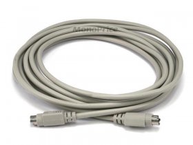15' PS/2 Mini-DIN-6 Male to Male Cable