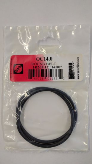 OC14.0 Round Rubber Belt 14.0\" IC, .139\" Cross Section