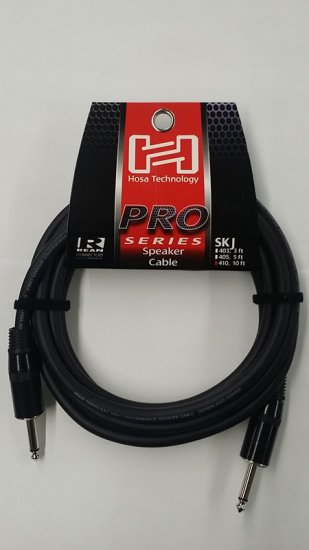 10Ft Pro Speaker Cable REAN 1/4 in TS to Same 14Awg