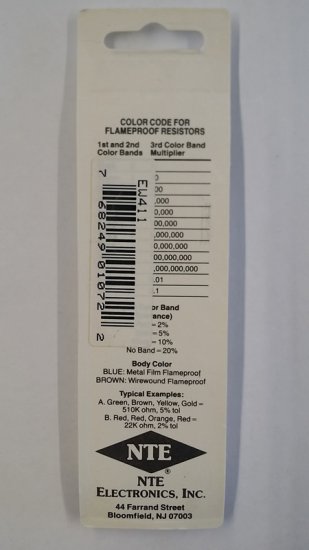 110K Ohm, 1/8W, 2% Metal Film Flameproof Resistor (6Pk)