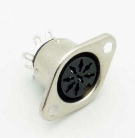 8Pin Din Jack Chassis Mount (270° Contact Pattern)