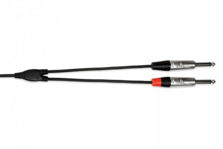 6Ft Pro Stereo Breakout Cable REAN 3.5mm TRS to Dual 1/4in TS