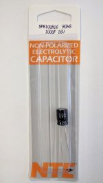 100uf 16V Non-Polar Radial Lead Electrolytic Capacitor