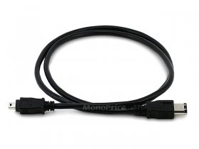 3' Black FireWire iLink DV Cable 6P(400)M-4P(400)M