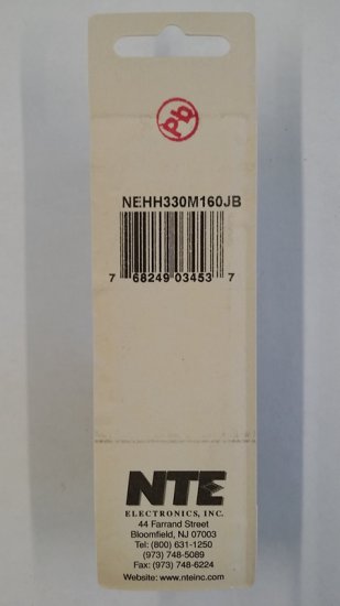 330uf 160V Axial Lead Electrolytic Capacitor