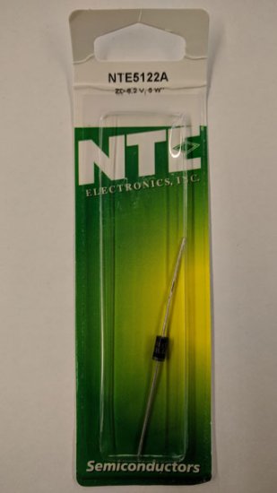NTE5122A Zener Diode 8.2V 5W Axial Leaded