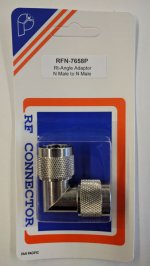 90° RF Adapter N Plug to N Plug