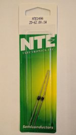 NTE149A Zener Diode (2Pk) 62V 1Watt