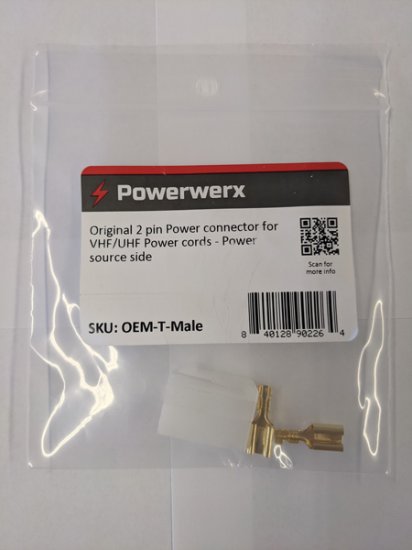 Original 2 Pin Power Connector for VHF/UHF - Power Source Side