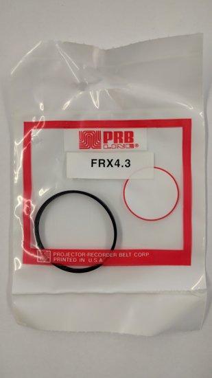 FRX4.3 Flat Rubber Belt 4.3\" IC, .156\" CS, .046\" Wall Thickness
