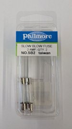2 Amp (MDL) Glass Fuse (2Pk) Slow Blow 1/4"x1-1/4"