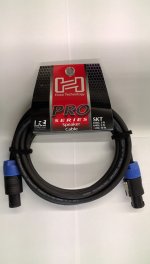 10Ft Pro Speaker Cable REAN Loudspeaker to Same, 14Awg