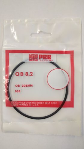 OB8.2 Round Rubber Belt 8.2" IC, .103" Cross Section