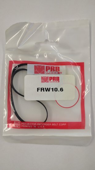 FRW10.6 Flat Rubber Belt 10.6\" IC, .25\" CS, .025\" Wall Thickness