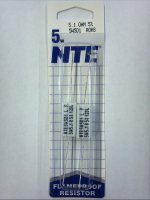 5.1 Ohm 5W Cerment Power Wirewound Resistor (2Pk) 5% Tolerance