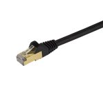 15Ft (4.6m) Snagless CAT6A STP 26Awg Patch Cable 500MHz - Black