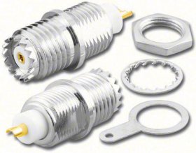 Mini UHF Jack Bulkhead Mount