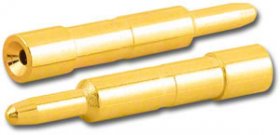 0.90mm Bore Male Captive Pin For N Connector (10Pk) 18.5mm L