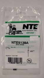 NTE5138A Zener Diode 25.0V 5W Axial Leaded