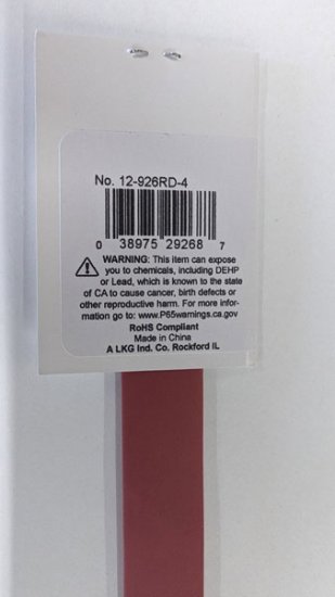 1/2" Red 48" Thin Wall 2:1 Polyolefin Heat Shrink Tubing
