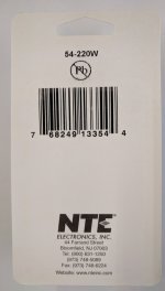 SPST 12VDC Green LED Lighted Rocker Switch On-None-Off 21A NTE