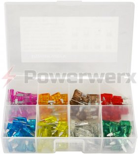 100 Piece Automotive Mini/ATM Blade Fuse Assortment Kit
