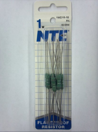 0.15 Ohm 1 Watt Metal Oxide Film Resistor (10Pk) 5% Tolerance