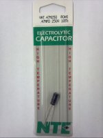 0.47uf 250V 105°C Radial Lead Electrolytic Capacitor