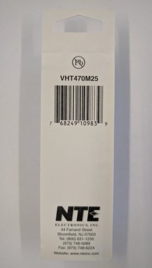 470uf 25V 105°C Radial Lead Electrolytic Capacitor
