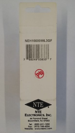 10,000uf 6.3V Axial Lead Electrolytic Capacitor