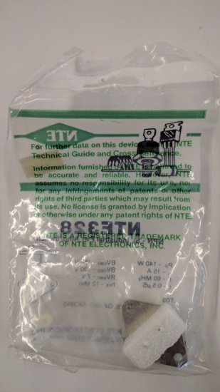 NTE328 T-NPN, Si, Industrial Power Amp/Switch