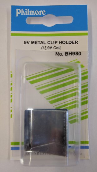 9-Volt Battery Holder (Metal Clip) No Battery Contacts