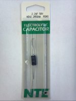 2.2uf 50V Axial Lead Electrolytic Capacitor