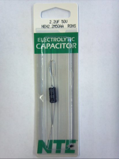 2.2uf 50V Axial Lead Electrolytic Capacitor