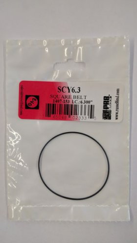 SCY6.3 Square Belt 6.3" IC, .035" CS, .035" Wall Thickness