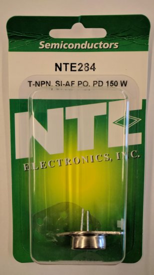 NTE284 T-NPN, Si, Audio Amplifier Output (Compl to NTE285)