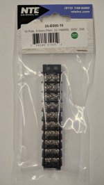 10-Pole 20Amp 300V Dual Row Terminal Block 9.5mm Pitch