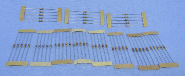 1/4W Carbon Film Resistor Kit: 47-1Meg 5ea of 11 Values 55Pk