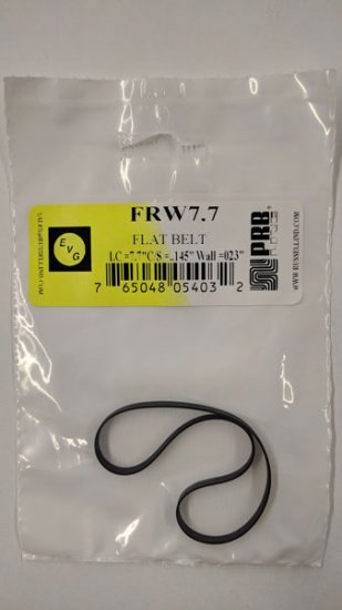 FRW7.7 Flat Rubber Belt 7.7\" IC, .145\" CS, .023\" Wall Thickness