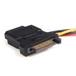 SATA to LP4 Power Cable Adapter with 2 Additional LP4