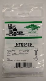 NTE5429 SCR, 600V 7A, TO-39