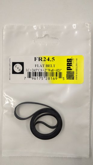 FR24.5 Flat Rubber Belt 24.5\" IC, .2\" CS, .023\" Wall Thickness