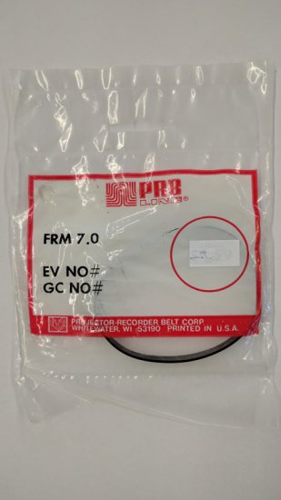 FRM7.0 Flat Rubber Belt 7.0\" IC, .235\" CS, .035\" Wall Thickness