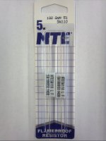 100 Ohm 5W Cerment Power Wirewound Resistor (2Pk) 5% Tolerance