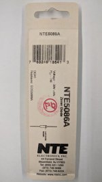 NTE5086A Zener Diode 39.0V 1W, DO-41/DO-15 (2Pk)