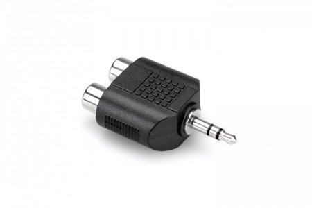 Adaptor, Dual RCA(F) to 3.5mm(M) TRS