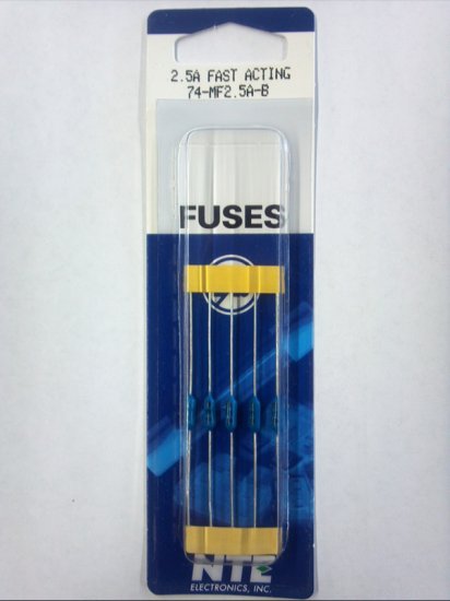 2.5A Fast Acting Pico/Micro Fuse (5Pk) 2.4x7mm